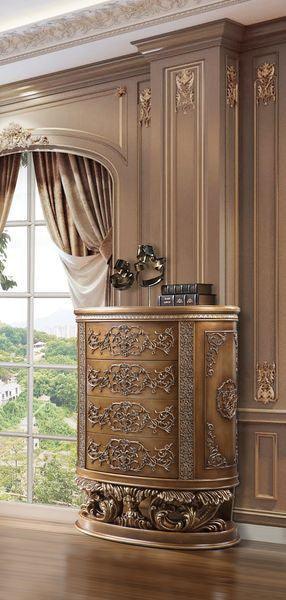 ACME Constantine Chest, Brown & Gold Finish FredCo