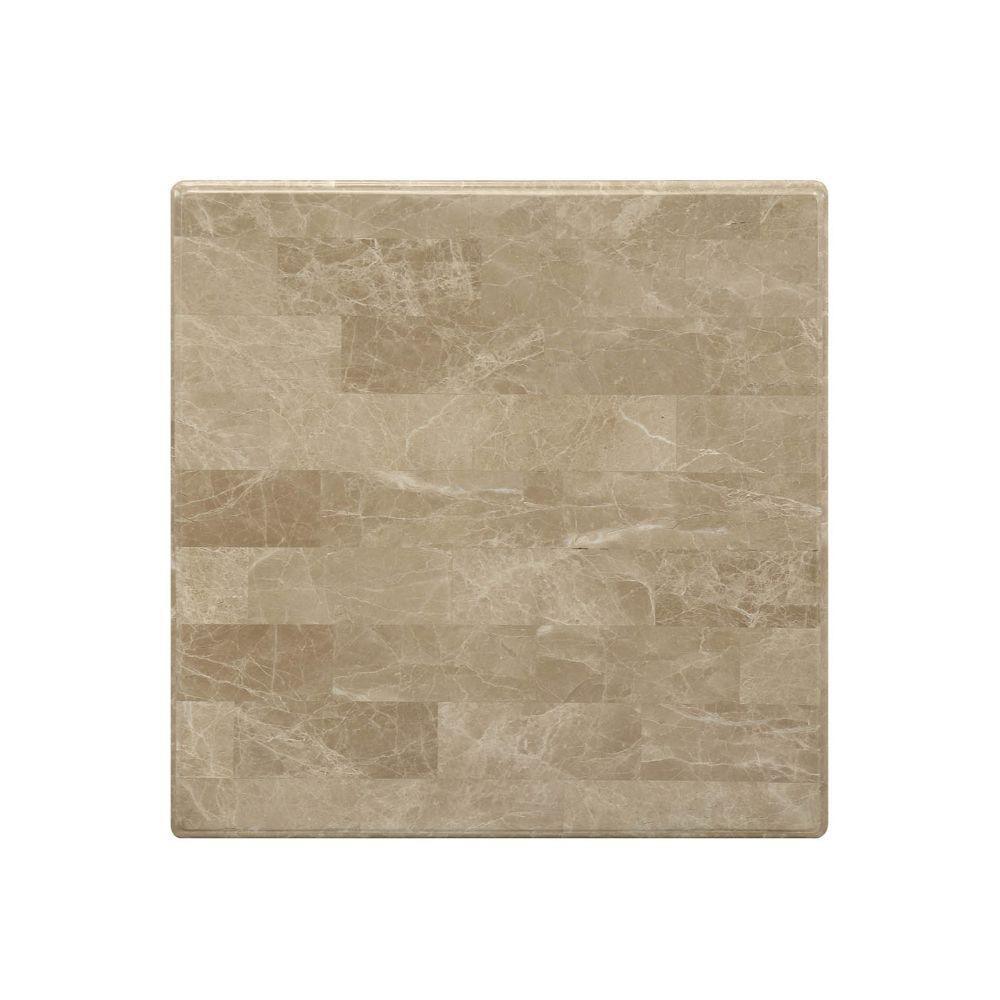 ACME Daesha End Table, Marble & Antique Gold FredCo