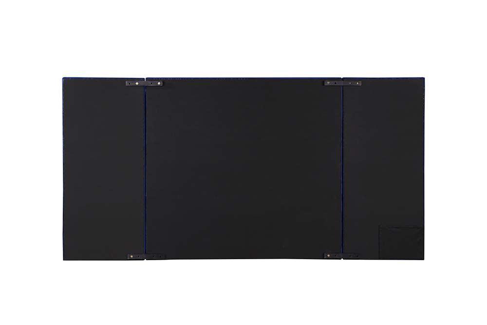 ACME Damazy Queen Bed, Blue Velvet FredCo