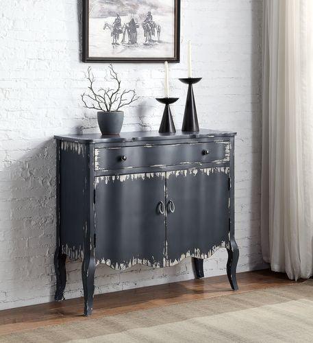 ACME Deianira Console Table, Antique Gray Finish FredCo