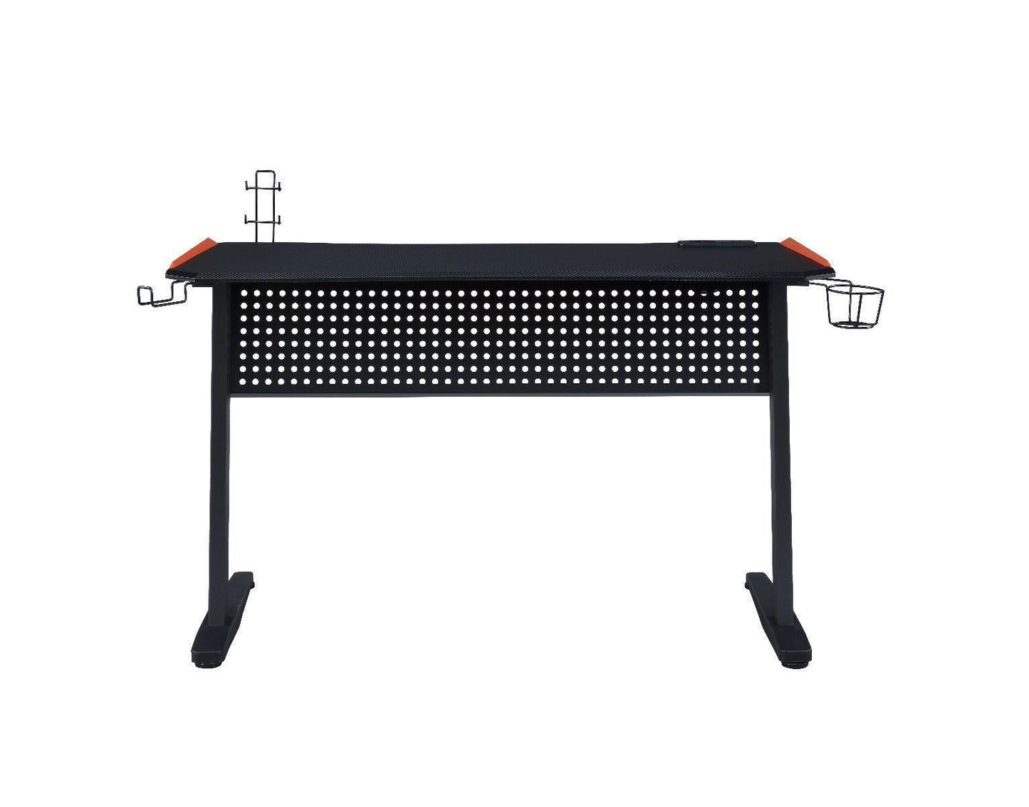 ACME Dragi Gaming Table w/USB Port, Black & Red Finish FredCo