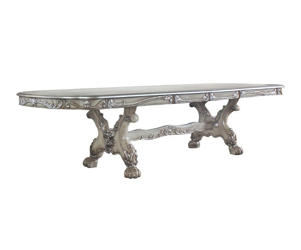 ACME Dresden Dining Table (136"L), Vintage Bone White FredCo