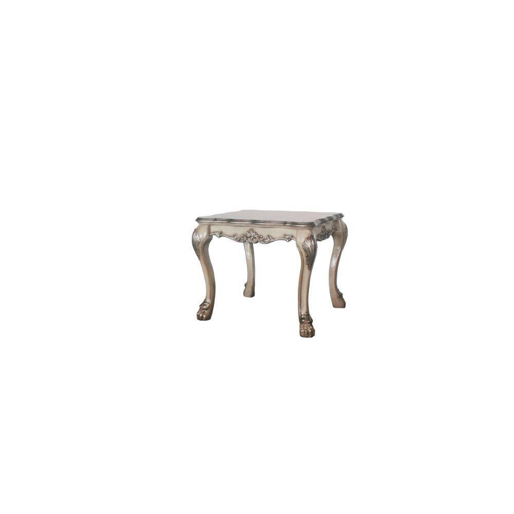 ACME Dresden End table, Vintage Bone White FredCo