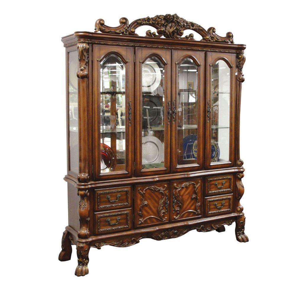 ACME Dresden Hutch & Buffet, Cherry Oak 12155 FredCo