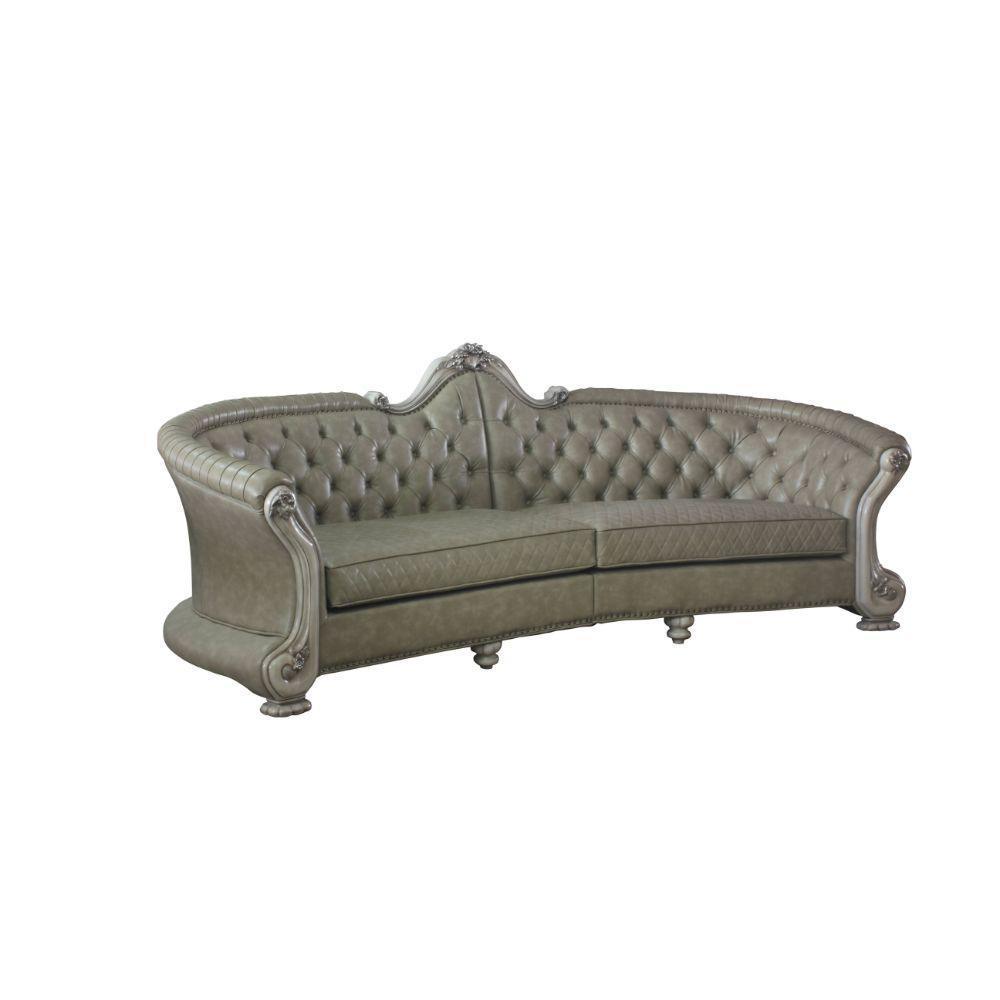 ACME Dresden Sofa, Vintage Bone White & PU FredCo