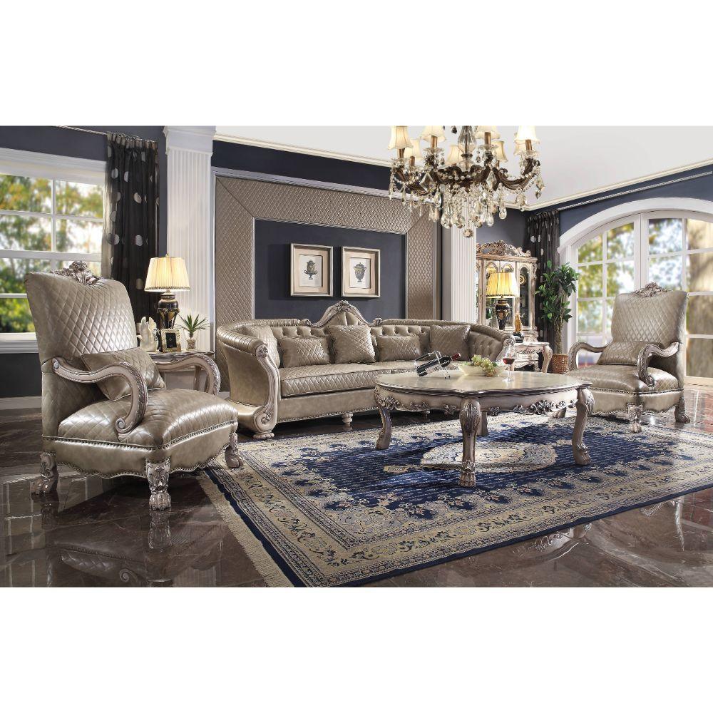 ACME Dresden Sofa, Vintage Bone White & PU FredCo