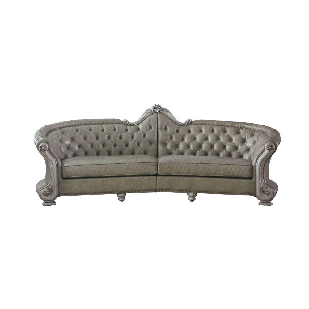 ACME Dresden Sofa, Vintage Bone White & PU FredCo
