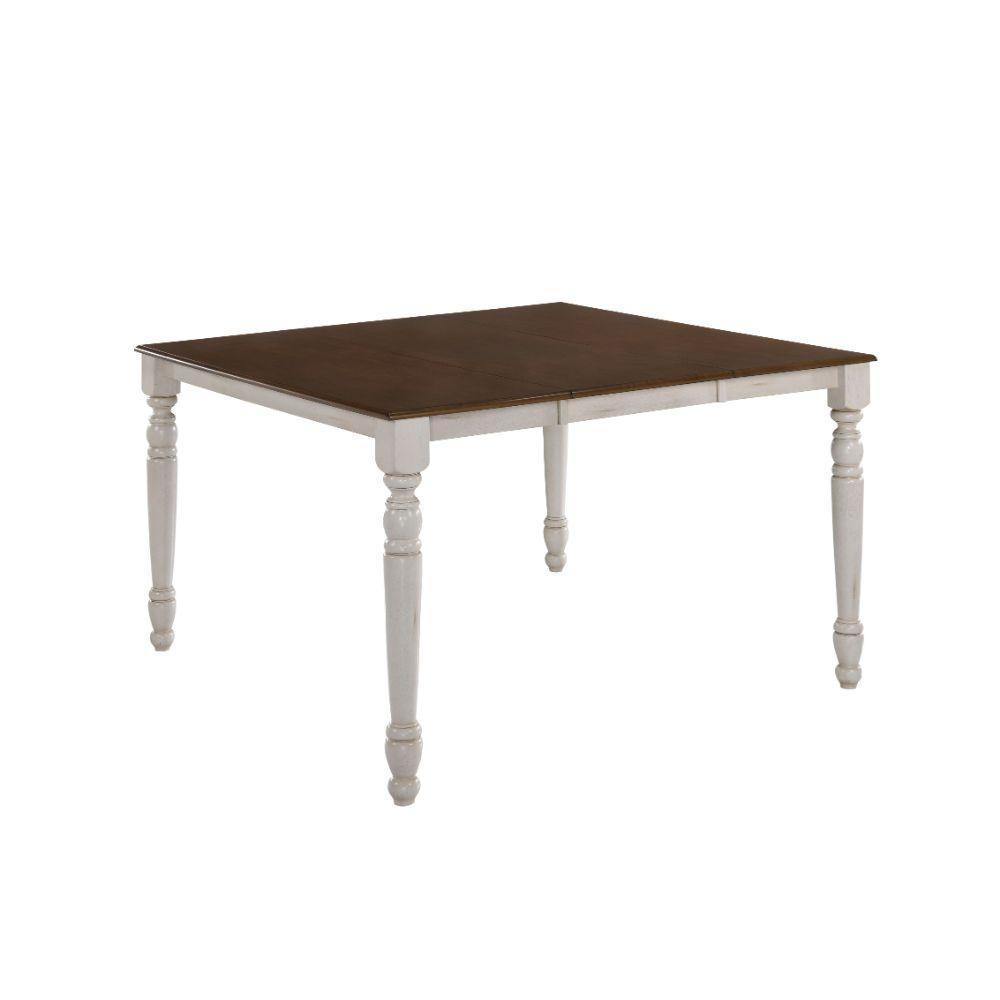 ACME Dylan Counter Height Table, Buttermilk & Oak FredCo