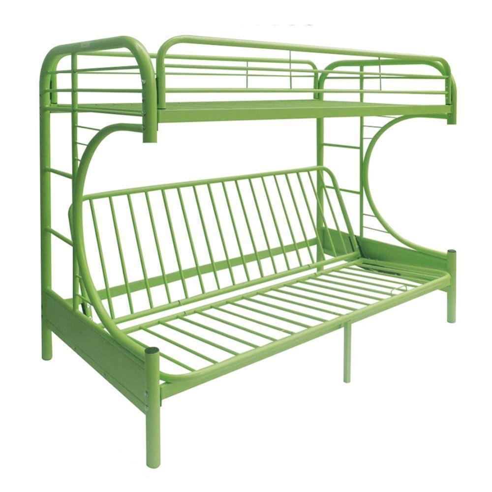 ACME Eclipse Twin/Full/Futon Bunk Bed, Green FredCo