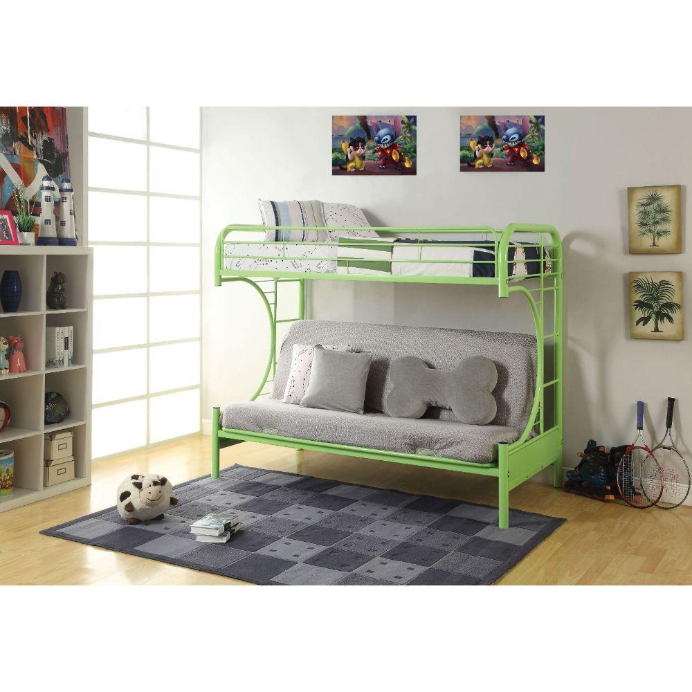 ACME Eclipse Twin/Full/Futon Bunk Bed, Green FredCo
