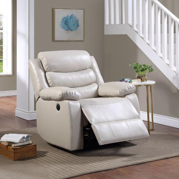 ACME Eilbra Power Recliner, Beige PU FredCo