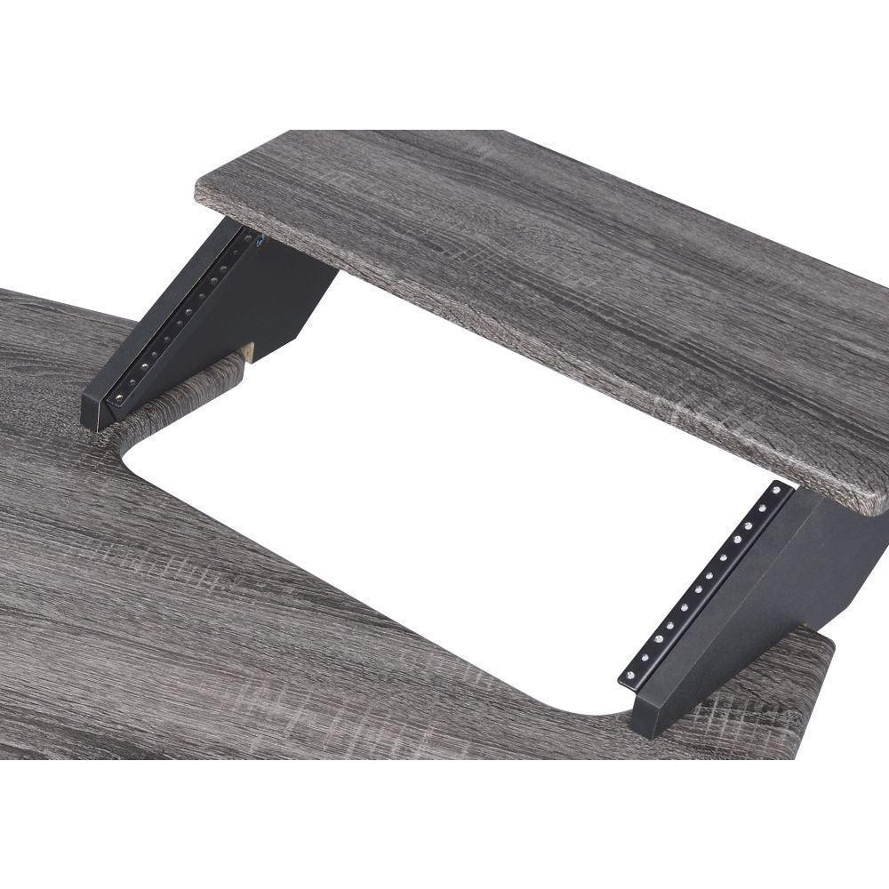 ACME Eleazar Music Recording Studio Desk, Black Oak FredCo