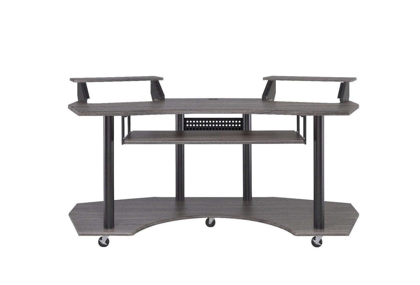 ACME Eleazar Music Recording Studio Desk, Black Oak FredCo