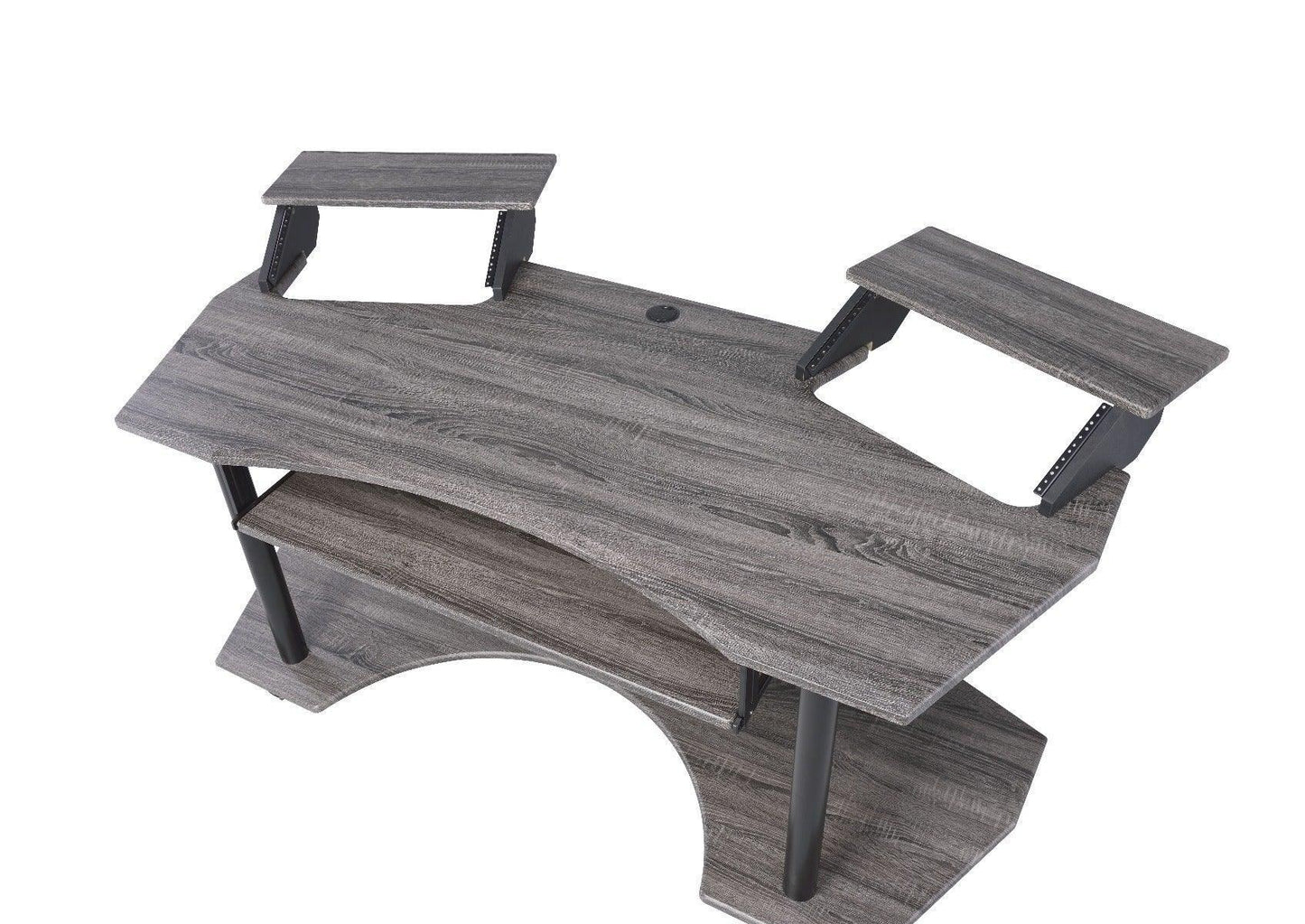 ACME Eleazar Music Recording Studio Desk, Black Oak FredCo