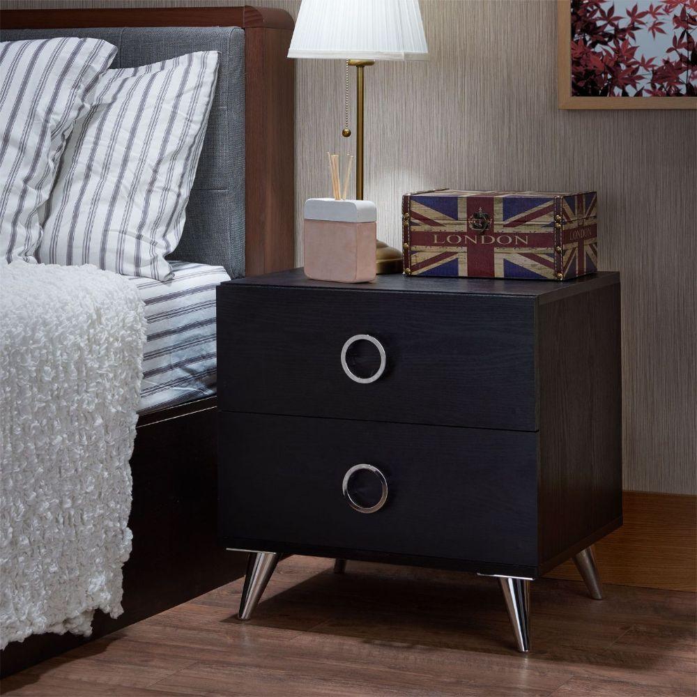 ACME Elms Accent Table, Black FredCo