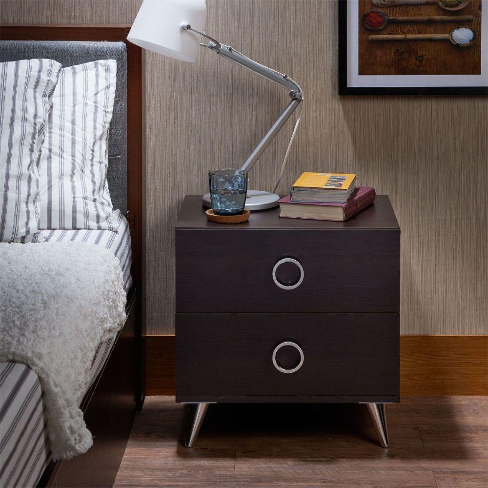 ACME Elms Accent Table, Espresso FredCo