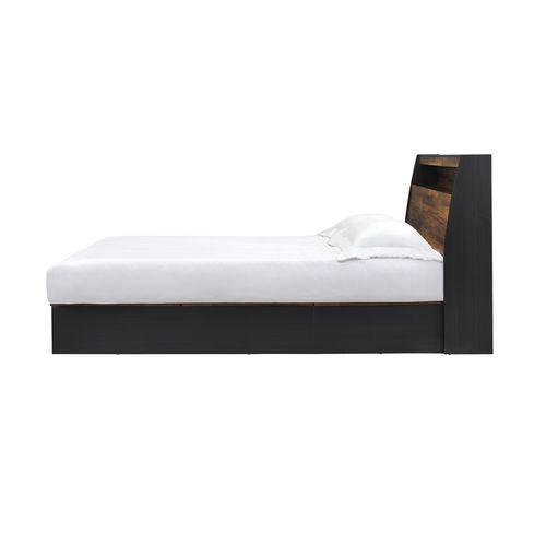 ACME Eos Queen Bed, Walnut & Black Finish FredCo
