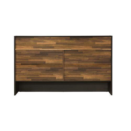 ACME Eos Queen Bed, Walnut & Black Finish FredCo