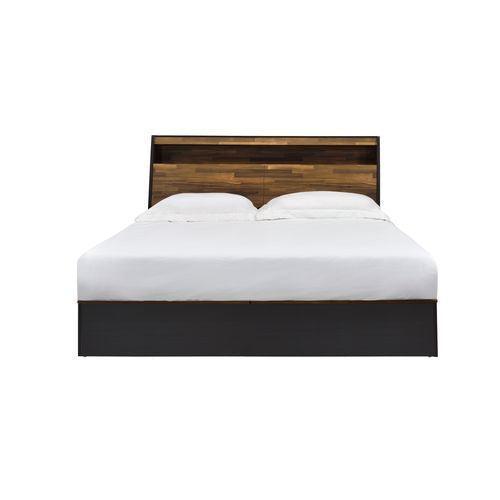 ACME Eos Queen Bed, Walnut & Black Finish FredCo