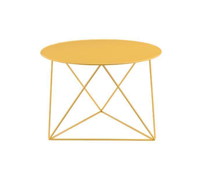 ACME Epidia Accent Table, Yellow Finish FredCo