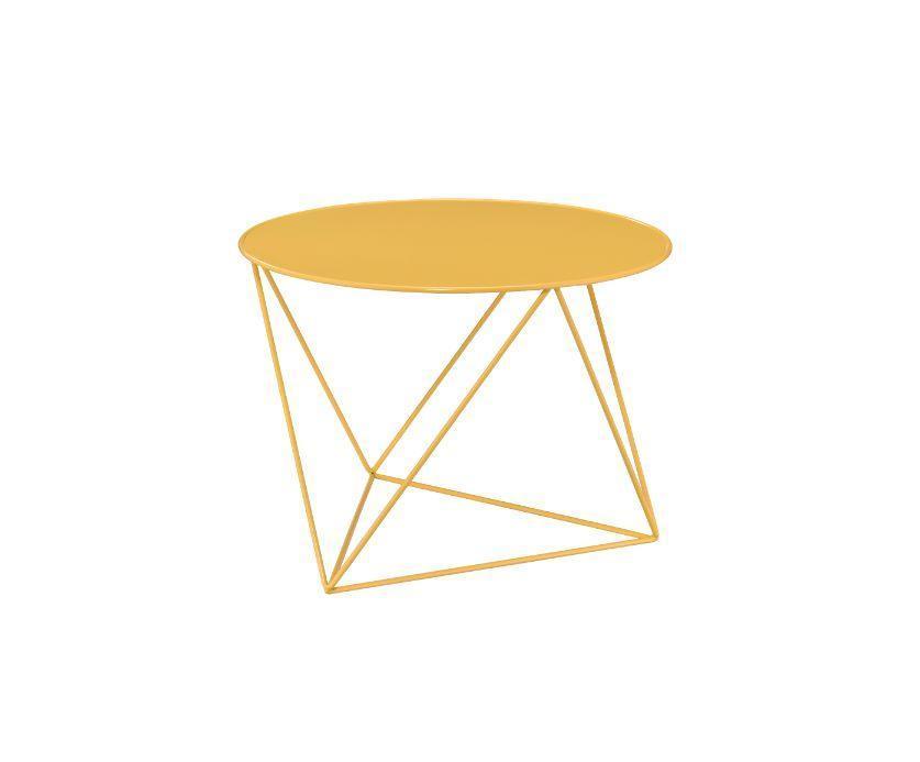 ACME Epidia Accent Table, Yellow Finish FredCo
