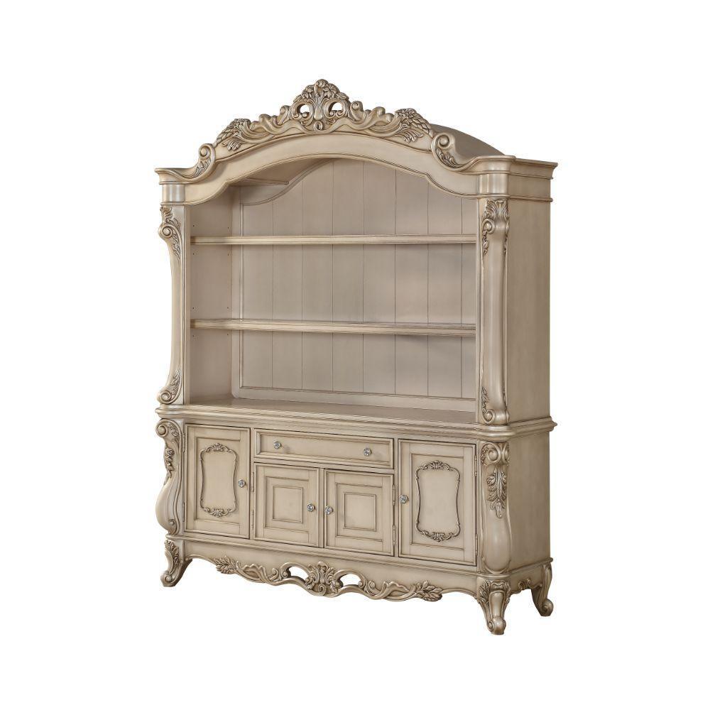 ACME Gorsedd Executive Bookcase, Antique White FredCo