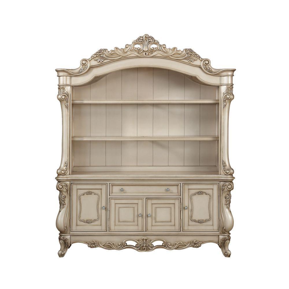 ACME Gorsedd Executive Bookcase, Antique White FredCo