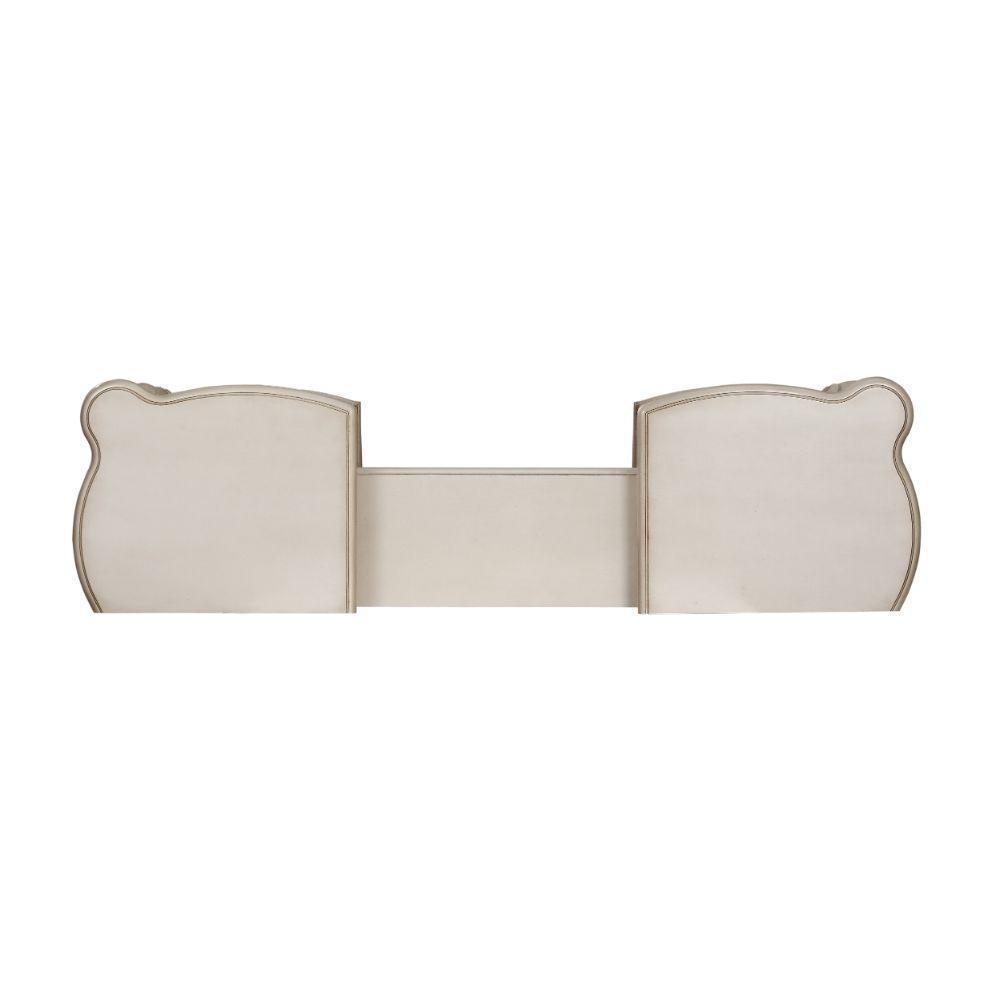 ACME Gorsedd Vanity Desk & Mirror, Antique White FredCo
