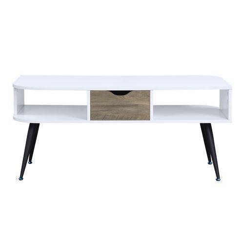 ACME Halima Coffee Table, White & Black Finish FredCo