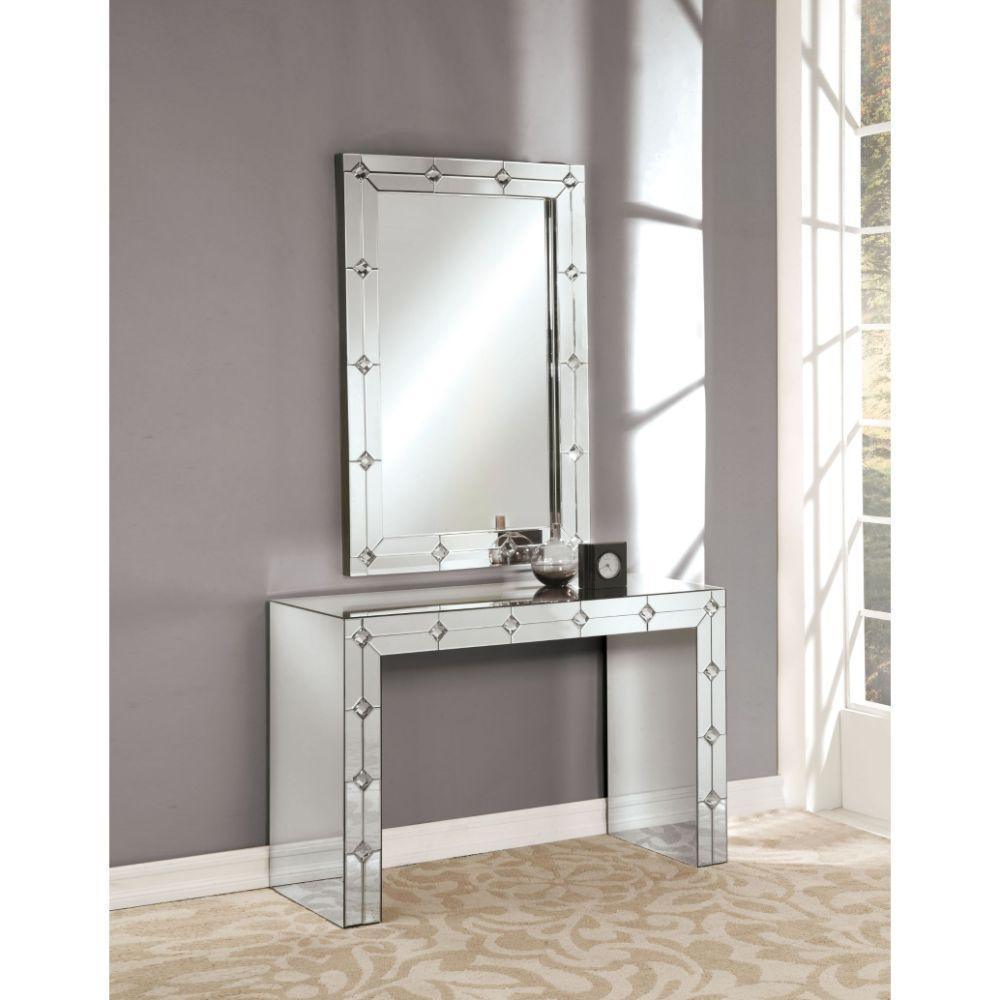 ACME Hessa Console Table, Mirrored FredCo