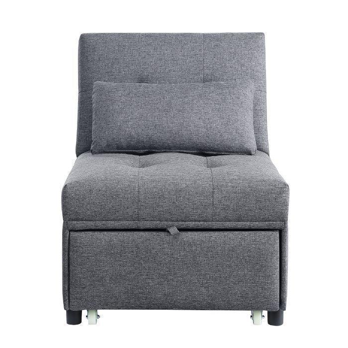 ACME Hidalgo Sofa Bed, Gray Fabric FredCo