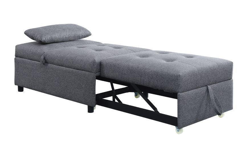 ACME Hidalgo Sofa Bed, Gray Fabric FredCo