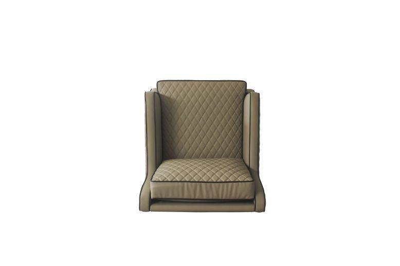 ACME House Marchese Chair, Tan PU & Tobacco Finish FredCo