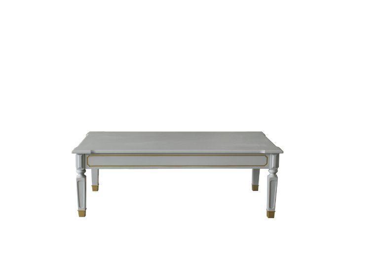 ACME House Marchese Coffee Table, Pearl Gray Finish FredCo