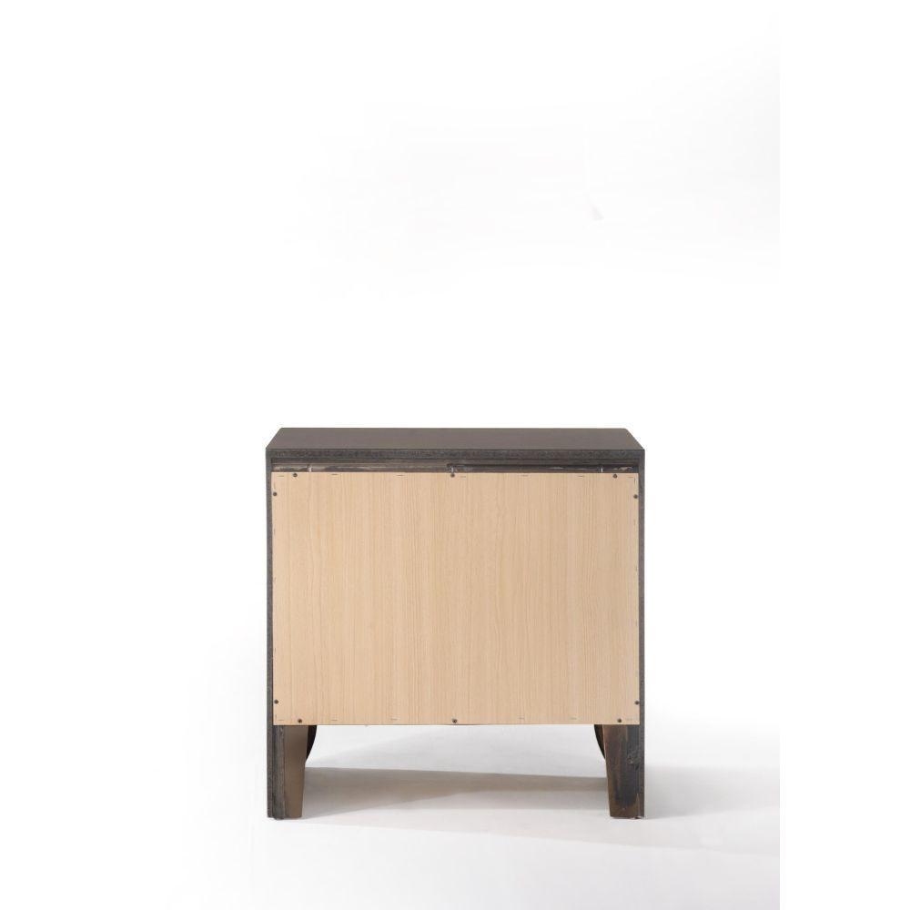 ACME Ireland Nightstand, Gray Oak FredCo