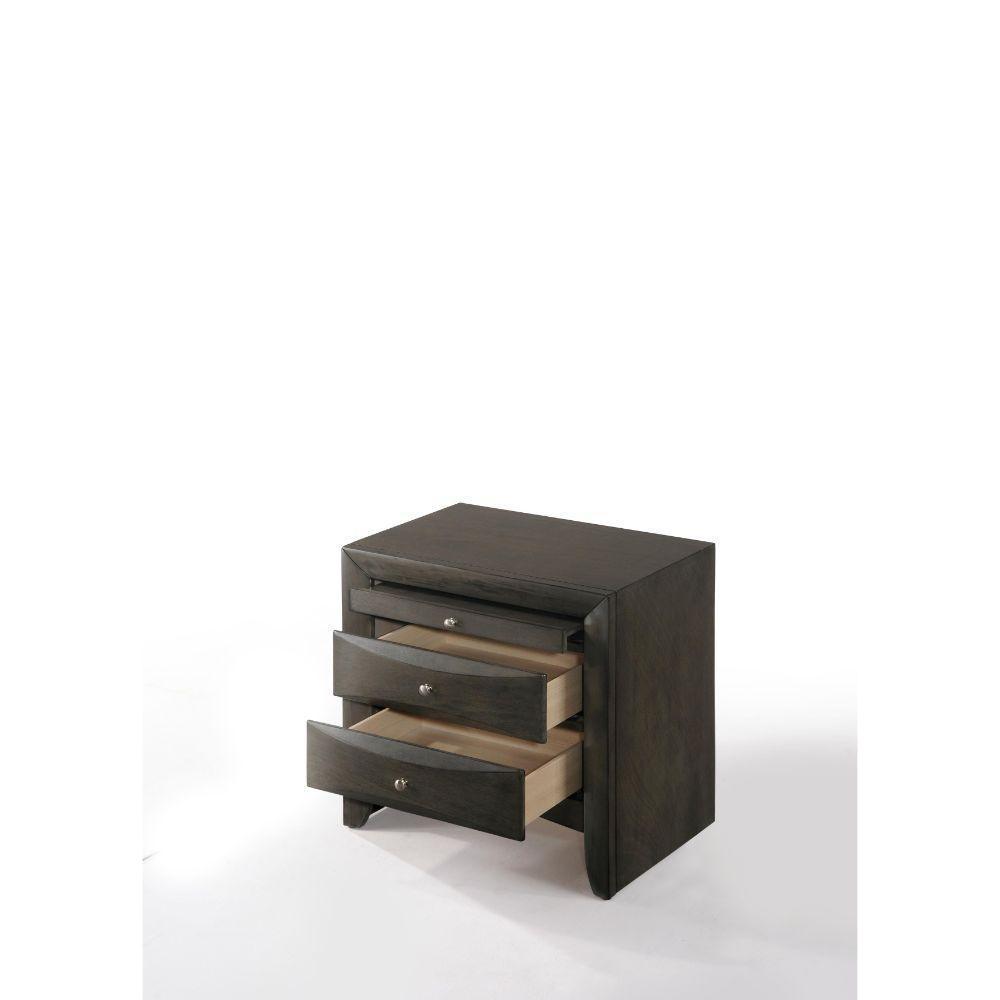 ACME Ireland Nightstand, Gray Oak FredCo