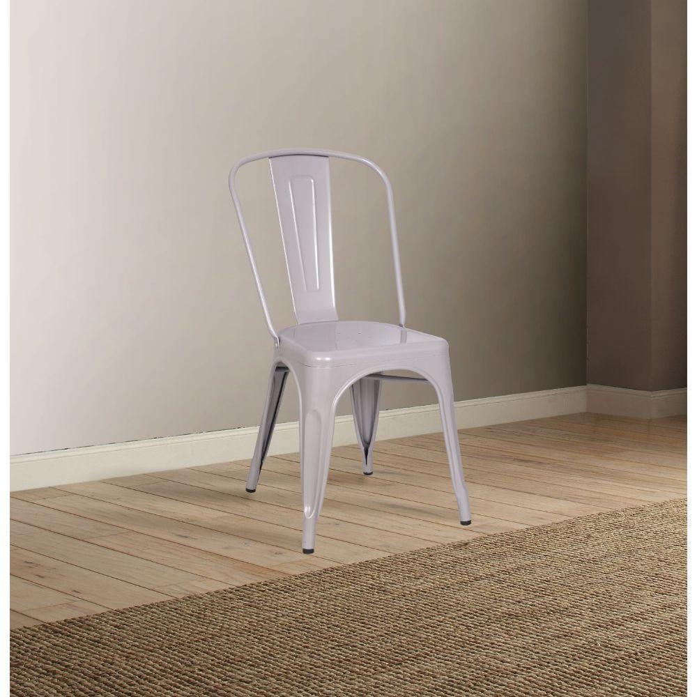 ACME Jakia Side Chair (Set-2), Silver FredCo