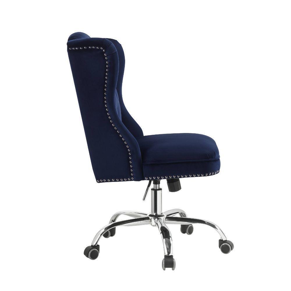 ACME Jamesia Office Chair, Midnight Blue Velvet FredCo