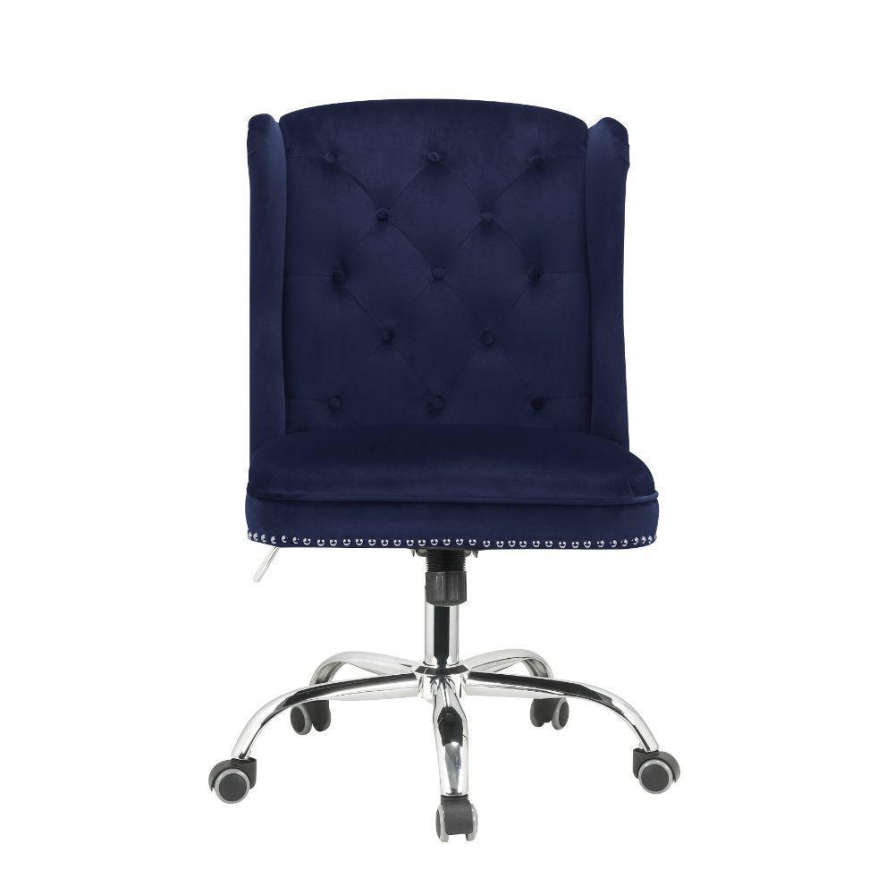 ACME Jamesia Office Chair, Midnight Blue Velvet FredCo
