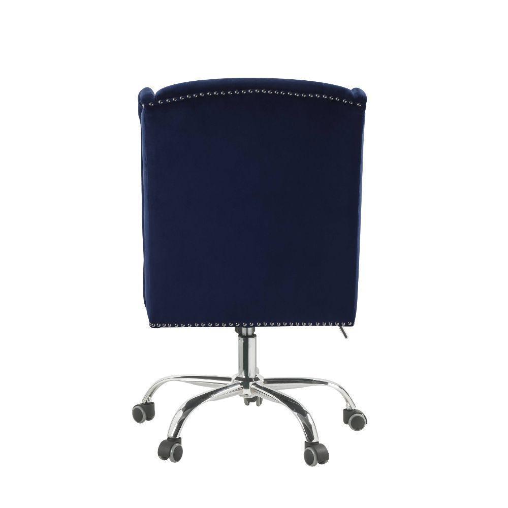 ACME Jamesia Office Chair, Midnight Blue Velvet FredCo