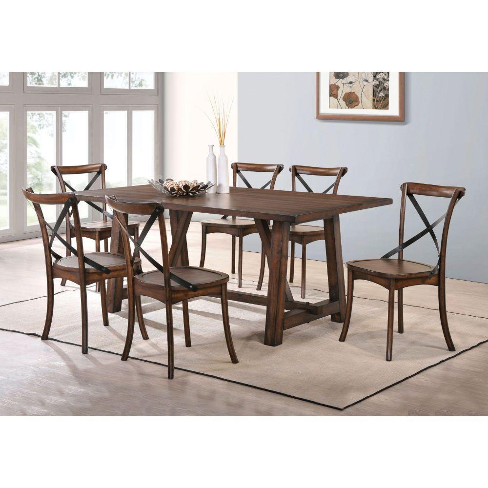 ACME Kaelyn Dining Table, Dark Oak FredCo