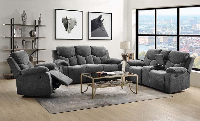 ACME Kalen Sofa (Motion), Gray Chenille FredCo