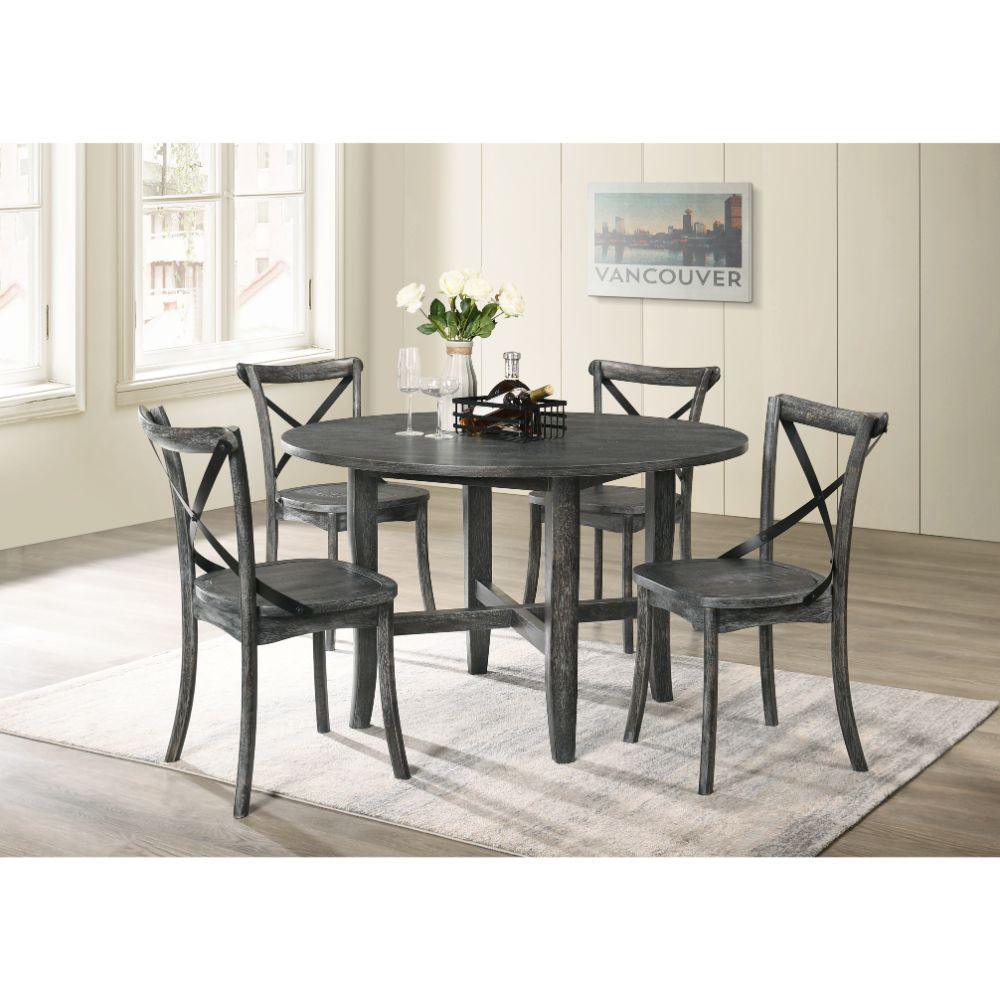 ACME Kendric Dining Table, Rustic Gray FredCo