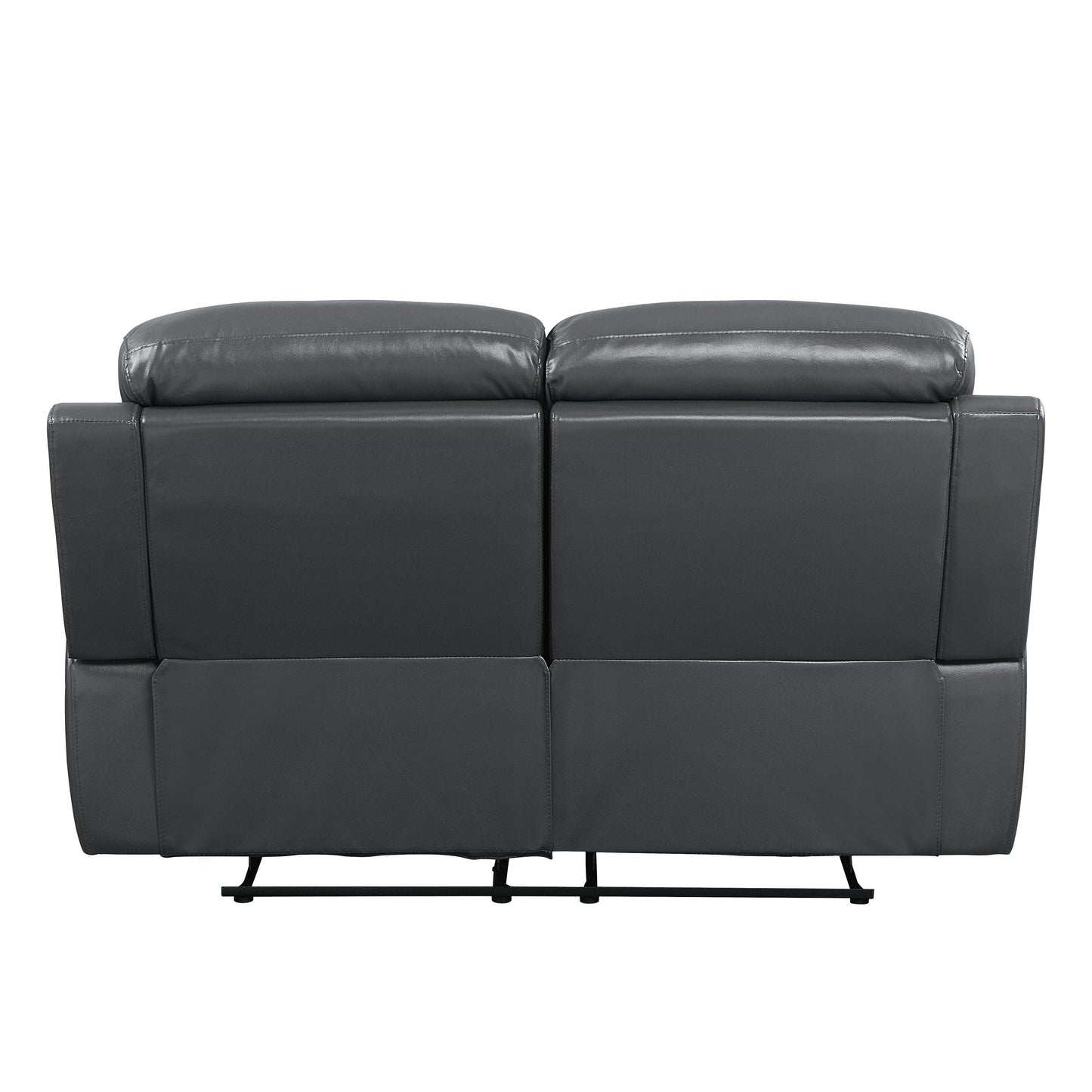ACME Lamruil Motion Loveseat, Gray Top Grain Leather FredCo