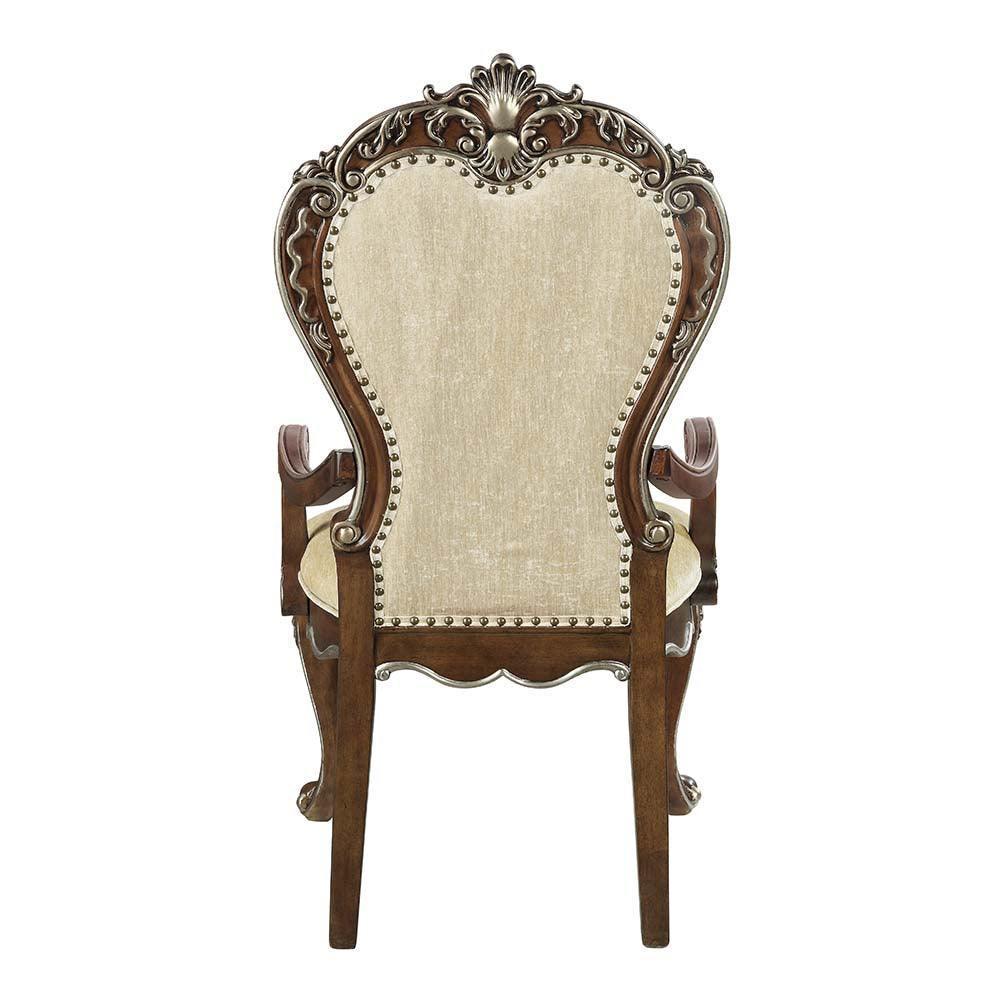 ACME Latisha Arm Chair(Set-2), Antique Oak Finish FredCo