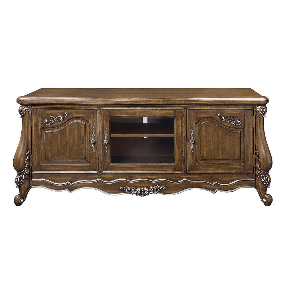ACME Latisha TV Stand, Antique Oak Finish FredCo