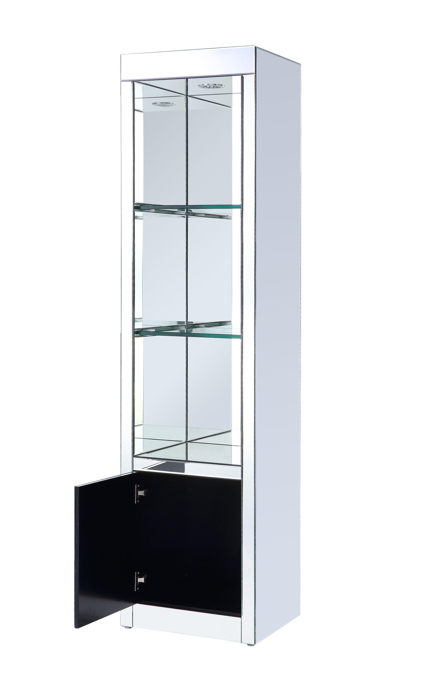 ACME Lotus Side Pier (Left), LED, Mirrored & Faux Crystals FredCo