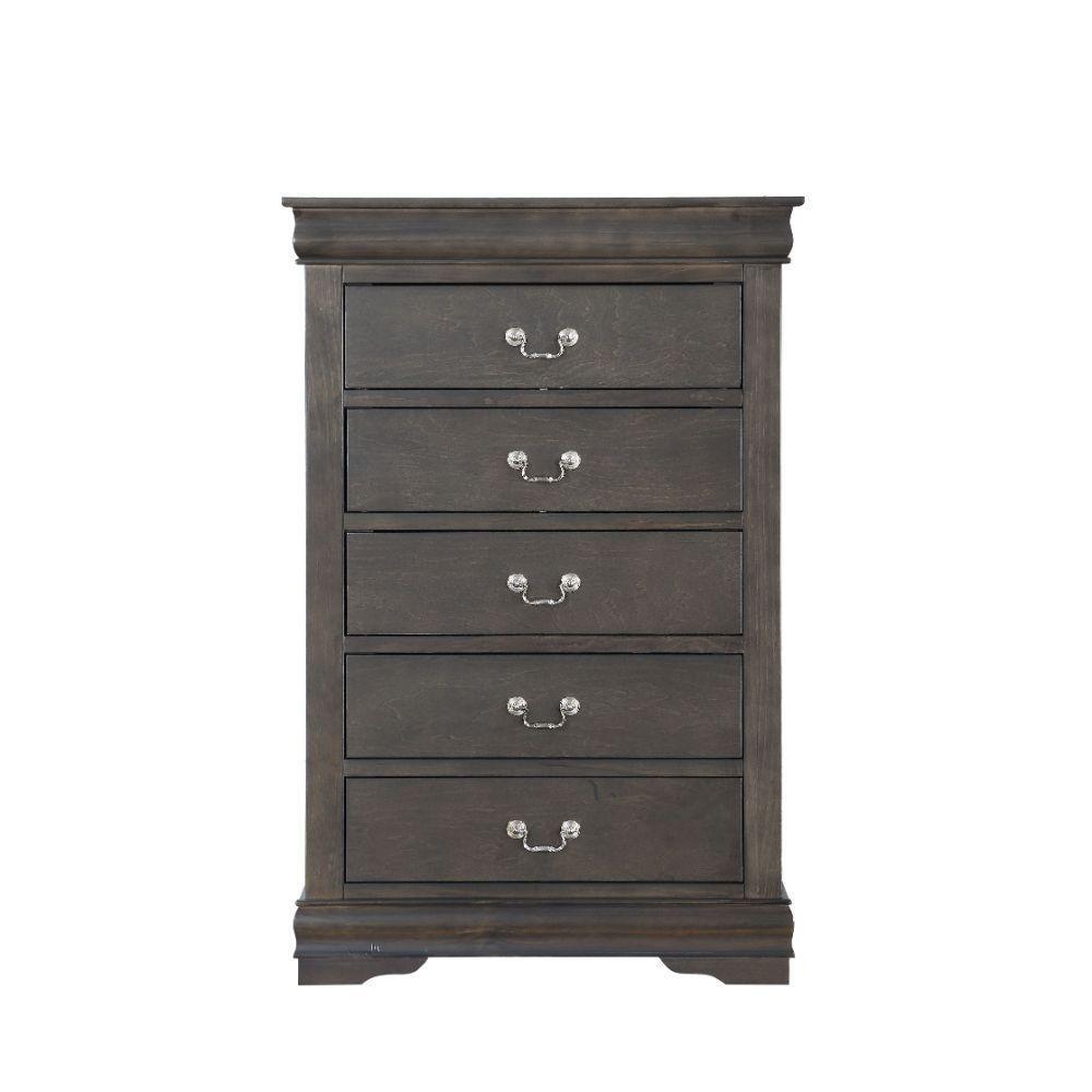 ACME Louis Philippe Chest, Dark Gray FredCo