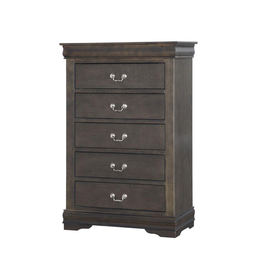 ACME Louis Philippe Chest, Dark Gray FredCo
