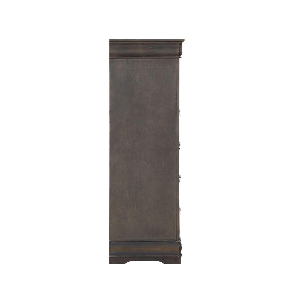 ACME Louis Philippe Chest, Dark Gray FredCo